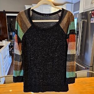 Pink Clover Multicolor Striped Sweater M